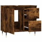 vidaXL Dulap de baie, stejar afumat, 65x33x60 cm, lemn prelucrat vidaXL Dulap de baie, stejar afumat, 65x33x60 cm, lemn prelucrat