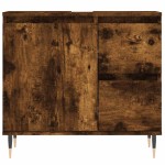 vidaXL Dulap de baie, stejar afumat, 65x33x60 cm, lemn prelucrat vidaXL Dulap de baie, stejar afumat, 65x33x60 cm, lemn prelucrat