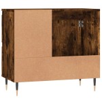 vidaXL Dulap de baie, stejar afumat, 65x33x60 cm, lemn prelucrat vidaXL Dulap de baie, stejar afumat, 65x33x60 cm, lemn prelucrat