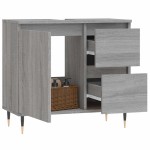 vidaXL Dulap de baie, gri sonoma, 65x33x60 cm, lemn prelucrat vidaXL Dulap de baie, gri sonoma, 65x33x60 cm, lemn prelucrat