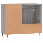 vidaXL Dulap de baie, gri sonoma, 65x33x60 cm, lemn prelucrat vidaXL Dulap de baie, gri sonoma, 65x33x60 cm, lemn prelucrat