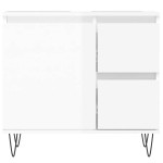 vidaXL Dulap de baie, alb extralucios, 65x33x60 cm, lemn prelucrat vidaXL Dulap de baie, alb extralucios, 65x33x60 cm, lemn prelucrat