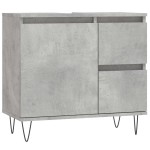 vidaXL Dulap de baie, gri beton, 65x33x60 cm, lemn prelucrat