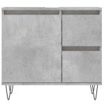 vidaXL Dulap de baie, gri beton, 65x33x60 cm, lemn prelucrat