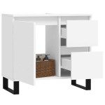 vidaXL Dulap de baie, alb, 65x33x60 cm, lemn prelucrat vidaXL Dulap de baie, alb, 65x33x60 cm, lemn prelucrat