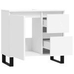vidaXL Dulap de baie, alb, 65x33x60 cm, lemn prelucrat vidaXL Dulap de baie, alb, 65x33x60 cm, lemn prelucrat