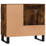 vidaXL Dulap de baie, stejar afumat, 65x33x60 cm, lemn prelucrat