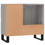 vidaXL Dulap de baie, gri sonoma, 65x33x60 cm, lemn prelucrat