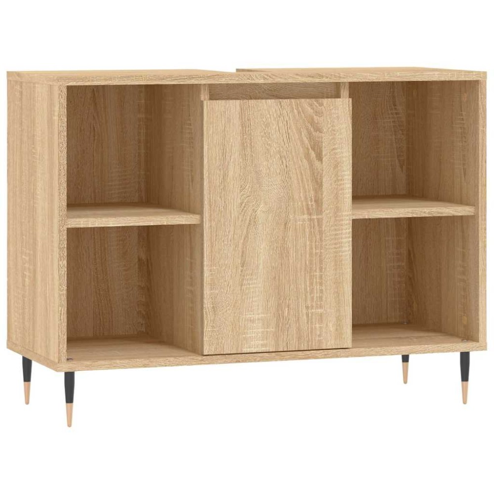 vidaXL Dulap pentru baie, stejar sonoma, 80x33x60 cm, lemn compozit