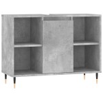 vidaXL Dulap pentru baie, gri beton, 80x33x60 cm, lemn compozit vidaXL Dulap pentru baie, gri beton, 80x33x60 cm, lemn compozit