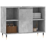 vidaXL Dulap pentru baie, gri beton, 80x33x60 cm, lemn compozit vidaXL Dulap pentru baie, gri beton, 80x33x60 cm, lemn compozit