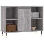 vidaXL Dulap pentru baie, gri sonoma, 80x33x60 cm, lemn compozit vidaXL Dulap pentru baie, gri sonoma, 80x33x60 cm, lemn compozit