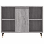 vidaXL Dulap pentru baie, gri sonoma, 80x33x60 cm, lemn compozit vidaXL Dulap pentru baie, gri sonoma, 80x33x60 cm, lemn compozit