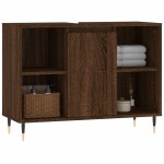 vidaXL Dulap pentru baie, stejar maro, 80x33x60 cm, lemn compozit vidaXL Dulap pentru baie, stejar maro, 80x33x60 cm, lemn compozit