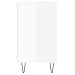 vidaXL Dulap pentru baie, alb extralucios, 80x33x60 cm, lemn compozit vidaXL Dulap pentru baie, alb extralucios, 80x33x60 cm, lemn compozit