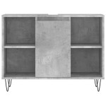 vidaXL Dulap pentru baie, gri beton, 80x33x60 cm, lemn compozit vidaXL Dulap pentru baie, gri beton, 80x33x60 cm, lemn compozit