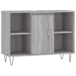 vidaXL Dulap pentru baie, gri sonoma, 80x33x60 cm, lemn compozit vidaXL Dulap pentru baie, gri sonoma, 80x33x60 cm, lemn compozit