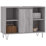 vidaXL Dulap pentru baie, gri sonoma, 80x33x60 cm, lemn compozit vidaXL Dulap pentru baie, gri sonoma, 80x33x60 cm, lemn compozit