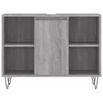 vidaXL Dulap pentru baie, gri sonoma, 80x33x60 cm, lemn compozit vidaXL Dulap pentru baie, gri sonoma, 80x33x60 cm, lemn compozit