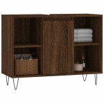 vidaXL Dulap pentru baie, stejar maro, 80x33x60 cm, lemn compozit vidaXL Dulap pentru baie, stejar maro, 80x33x60 cm, lemn compozit