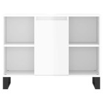 vidaXL Dulap pentru baie, alb extralucios, 80x33x60 cm, lemn compozit vidaXL Dulap pentru baie, alb extralucios, 80x33x60 cm, lemn compozit