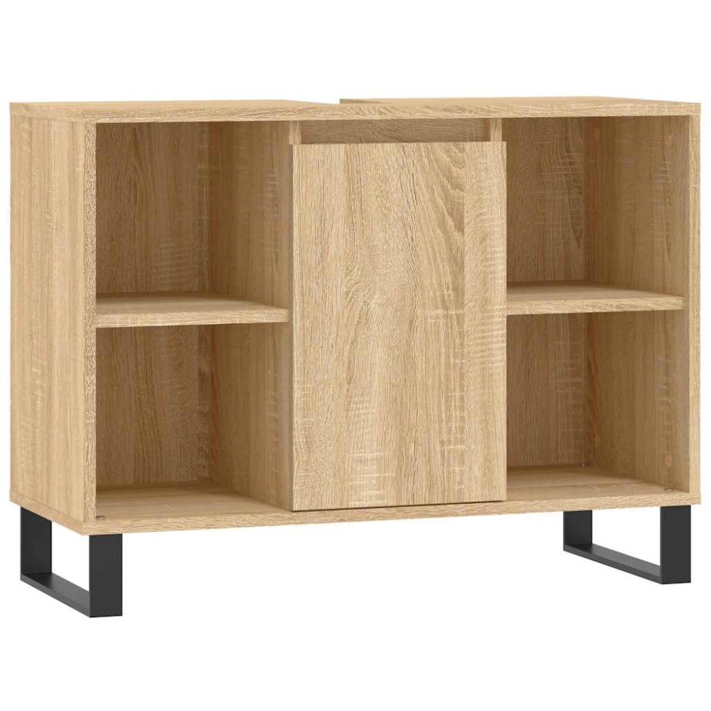 vidaXL Dulap pentru baie, stejar sonoma, 80x33x60 cm, lemn compozit