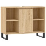 vidaXL Dulap pentru baie, stejar sonoma, 80x33x60 cm, lemn compozit vidaXL Dulap pentru baie, stejar sonoma, 80x33x60 cm, lemn compozit