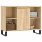 vidaXL Dulap pentru baie, stejar sonoma, 80x33x60 cm, lemn compozit vidaXL Dulap pentru baie, stejar sonoma, 80x33x60 cm, lemn compozit