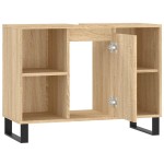 vidaXL Dulap pentru baie, stejar sonoma, 80x33x60 cm, lemn compozit vidaXL Dulap pentru baie, stejar sonoma, 80x33x60 cm, lemn compozit