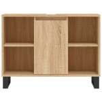 vidaXL Dulap pentru baie, stejar sonoma, 80x33x60 cm, lemn compozit vidaXL Dulap pentru baie, stejar sonoma, 80x33x60 cm, lemn compozit