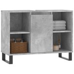 vidaXL Dulap pentru baie, gri beton, 80x33x60 cm, lemn compozit vidaXL Dulap pentru baie, gri beton, 80x33x60 cm, lemn compozit