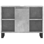 vidaXL Dulap pentru baie, gri beton, 80x33x60 cm, lemn compozit vidaXL Dulap pentru baie, gri beton, 80x33x60 cm, lemn compozit
