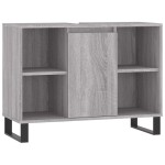 vidaXL Dulap pentru baie, gri sonoma, 80x33x60 cm, lemn compozit vidaXL Dulap pentru baie, gri sonoma, 80x33x60 cm, lemn compozit