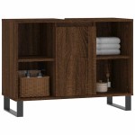 vidaXL Dulap pentru baie, stejar maro, 80x33x60 cm, lemn compozit vidaXL Dulap pentru baie, stejar maro, 80x33x60 cm, lemn compozit