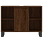vidaXL Dulap pentru baie, stejar maro, 80x33x60 cm, lemn compozit vidaXL Dulap pentru baie, stejar maro, 80x33x60 cm, lemn compozit