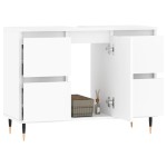 vidaXL Dulap pentru baie, alb, 80x33x60 cm, lemn compozit vidaXL Dulap pentru baie, alb, 80x33x60 cm, lemn compozit