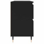 vidaXL Dulap pentru baie, negru, 80x33x60 cm, lemn compozit vidaXL Dulap pentru baie, negru, 80x33x60 cm, lemn compozit