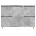 vidaXL Dulap pentru baie, gri beton, 80x33x60 cm, lemn compozit vidaXL Dulap pentru baie, gri beton, 80x33x60 cm, lemn compozit