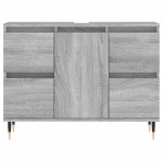 vidaXL Dulap pentru baie, gri sonoma, 80x33x60 cm, lemn compozit vidaXL Dulap pentru baie, gri sonoma, 80x33x60 cm, lemn compozit