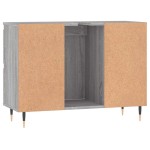 vidaXL Dulap pentru baie, gri sonoma, 80x33x60 cm, lemn compozit vidaXL Dulap pentru baie, gri sonoma, 80x33x60 cm, lemn compozit