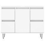 vidaXL Dulap pentru baie, alb, 80x33x60 cm, lemn compozit vidaXL Dulap pentru baie, alb, 80x33x60 cm, lemn compozit