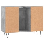 vidaXL Dulap pentru baie, gri beton, 80x33x60 cm, lemn compozit vidaXL Dulap pentru baie, gri beton, 80x33x60 cm, lemn compozit