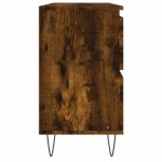 vidaXL Dulap pentru baie, stejar fumuriu, 80x33x60 cm, lemn compozit vidaXL Dulap pentru baie, stejar fumuriu, 80x33x60 cm, lemn compozit