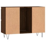 vidaXL Dulap pentru baie, stejar maro, 80x33x60 cm, lemn compozit vidaXL Dulap pentru baie, stejar maro, 80x33x60 cm, lemn compozit