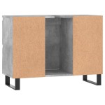 vidaXL Dulap pentru baie, gri beton, 80x33x60 cm, lemn compozit vidaXL Dulap pentru baie, gri beton, 80x33x60 cm, lemn compozit