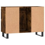 vidaXL Dulap pentru baie, stejar fumuriu, 80x33x60 cm, lemn compozit vidaXL Dulap pentru baie, stejar fumuriu, 80x33x60 cm, lemn compozit