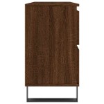vidaXL Dulap pentru baie, stejar maro, 80x33x60 cm, lemn compozit vidaXL Dulap pentru baie, stejar maro, 80x33x60 cm, lemn compozit