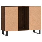 vidaXL Dulap pentru baie, stejar maro, 80x33x60 cm, lemn compozit vidaXL Dulap pentru baie, stejar maro, 80x33x60 cm, lemn compozit