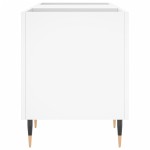 vidaXL Comodă discuri, alb, 121x38x48 cm, lemn prelucrat