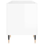 vidaXL Dulapuri pentru discuri alb lucios 121x38x48 cm, lemn prelucrat vidaXL Dulapuri pentru discuri alb lucios 121x38x48 cm, lemn prelucrat
